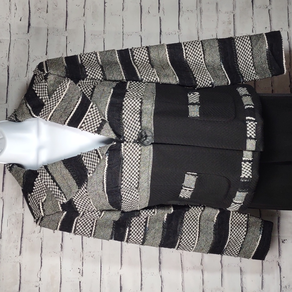 Joseph Ribkoff Multi Textured Wool Blend Jacket - image 1